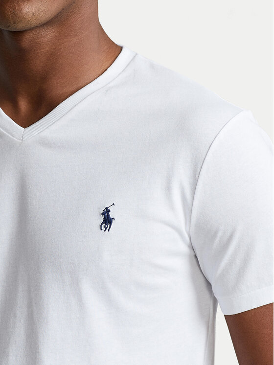 Polo Ralph Lauren Polo Ralph Lauren T-Shirt 710671453008 Biały Slim Fit