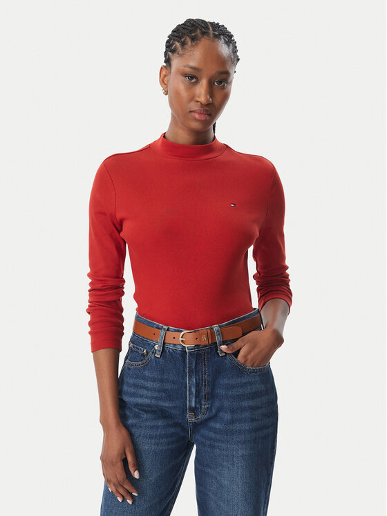Tommy Hilfiger Tommy Hilfiger Blusa Cody WW0WW47307 Rosso Slim Fit