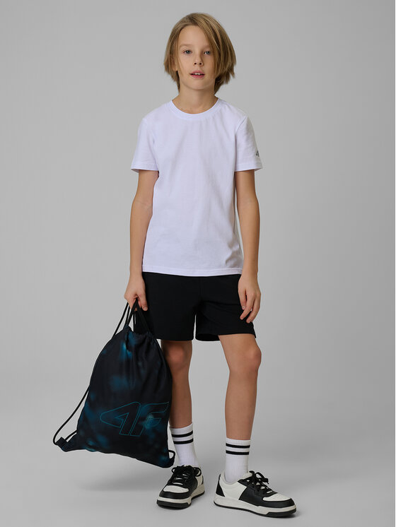 4F 4F Komplet bluzka i szorty sportowe GAME ON Czarny Regular Fit