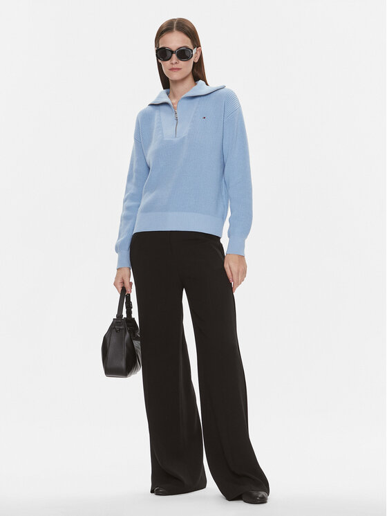 Tommy Hilfiger Tommy Hilfiger Светр WW0WW42420 Голубий Regular Fit