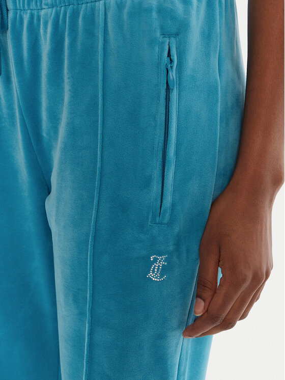Juicy Couture Juicy Couture Spodnji del trenirke Tina JCAPW045 Modra Regular Fit