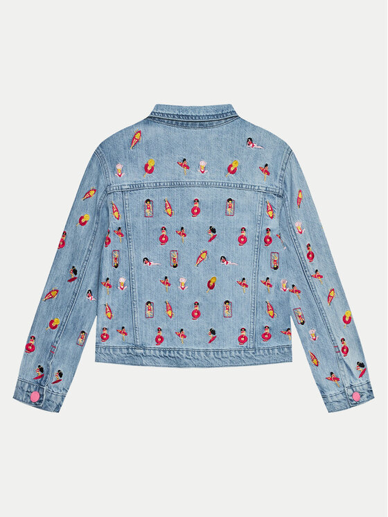 Guess Guess Jeansjacke J4GL03 D45E0 Blau Regular Fit