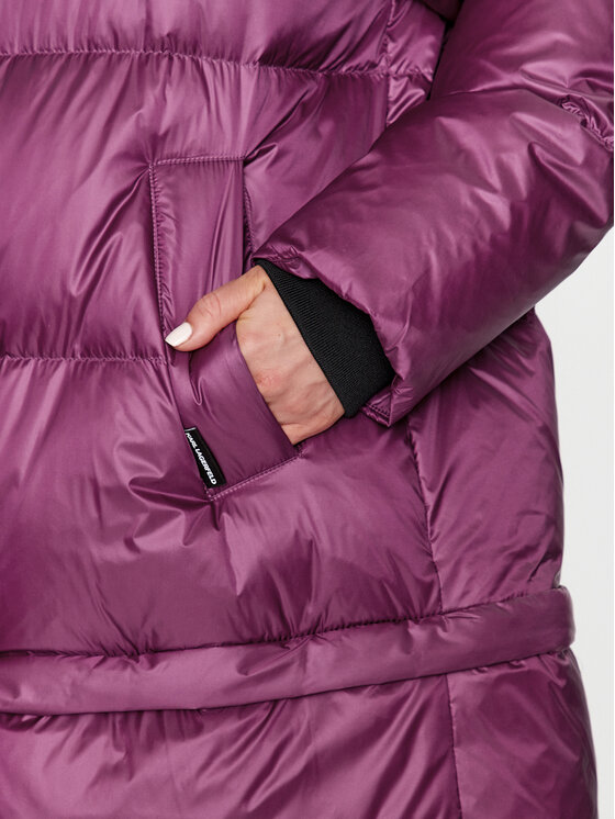 KARL LAGERFELD KARL LAGERFELD Zimska jakna Check 236W1506 Ružičasta Regular Fit