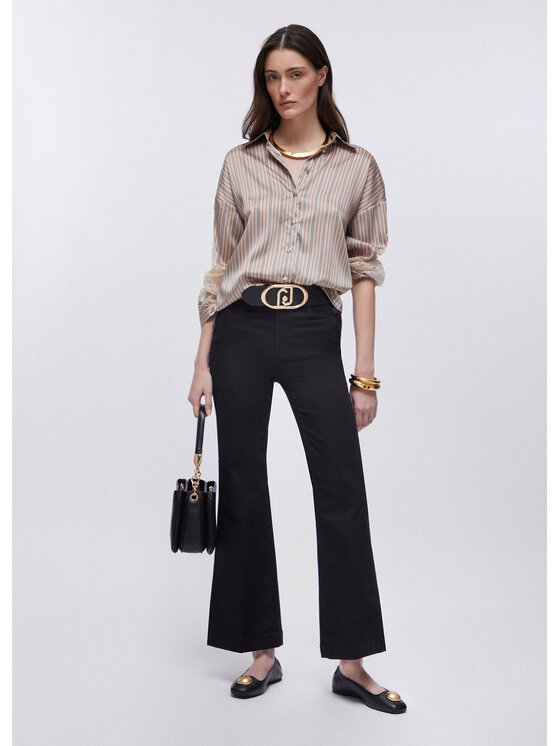 Liu Jo Liu Jo Pantaloni di tessuto WA6403T367A22222 Nero Regular Fit