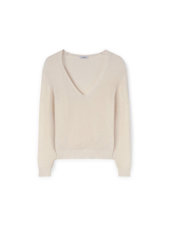 Motivi Motivi Cardigan M218W003273N011 Bianco Regular Fit