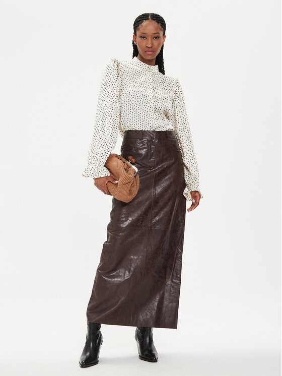 Bruuns Bazaar Bruuns Bazaar Blúz Acacia Fria BBW3195 Ekru Regular Fit