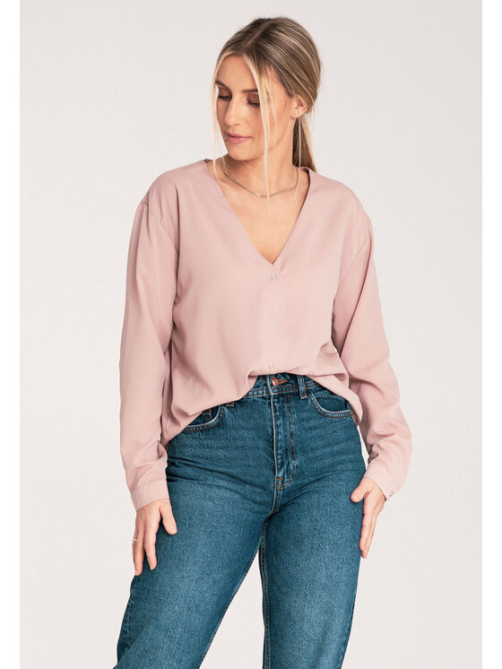 FIGL FIGL Koszula M1070 Beżowy Regular Fit
