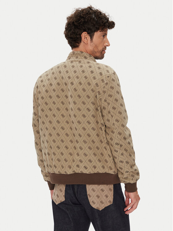 Guess Guess Kurtka bomber M5YL04 WGUE0 Brązowy Regular Fit