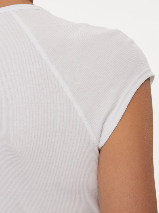 Patrizia Pepe Patrizia Pepe Блуза 8I0153/J167-W146 Бял Slim Fit