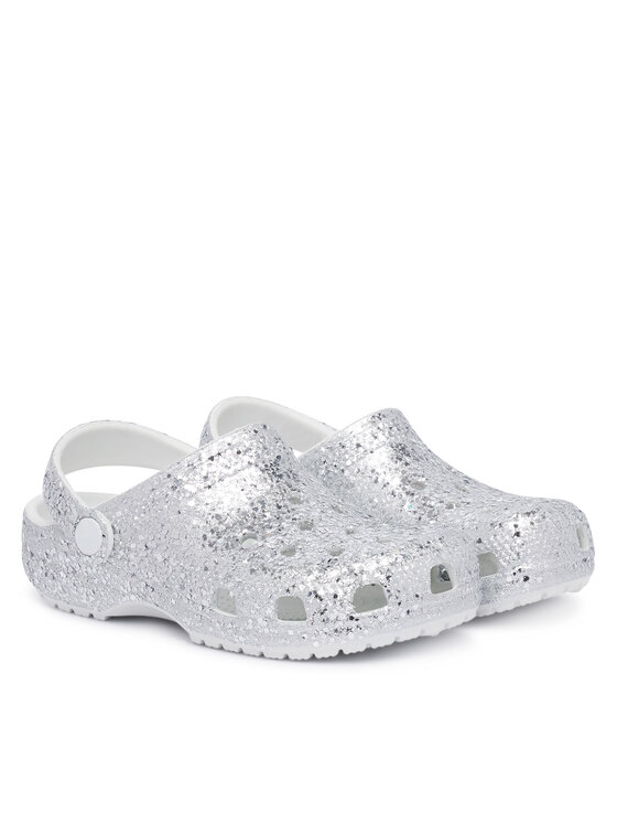 Crocs Crocs Şlapi Classic Dazzle Glitter Clog K 213915 Argintiu
