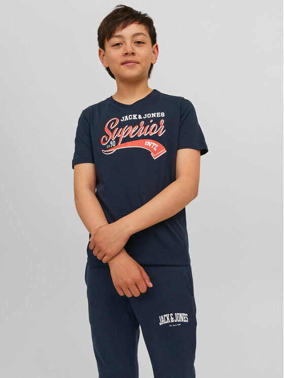 Jack&Jones Junior Tricou 12237367 Bleumarin Regular Fit