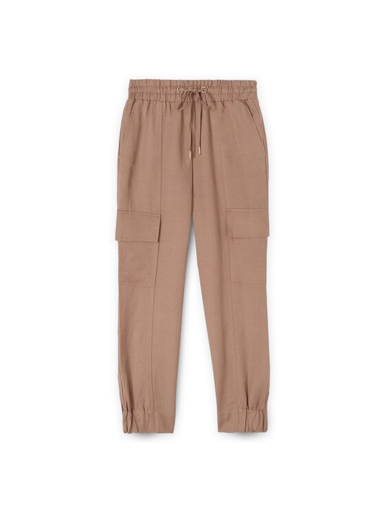 Motivi Motivi Spodnie materiałowe P299Q003960N012 Écru Regular Fit