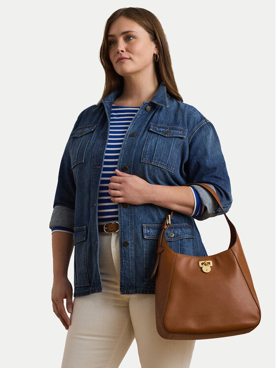LAUREN RALPH LAUREN LAUREN RALPH LAUREN Ročna torba Large Tanner Shoulder Bag 431956790001 Rjava