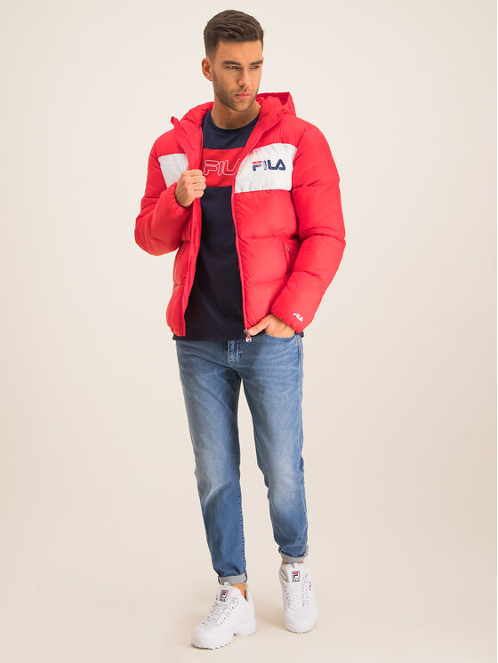 Fila Fila T-särk Aki Logo 687129 Tumesinine Regular Fit