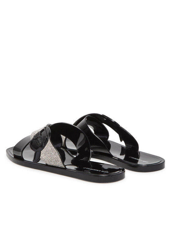 KARL LAGERFELD KARL LAGERFELD Natikače Jelly KL80004S Crna