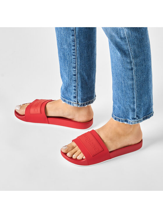 Desigual Ciabatte Slide Logomania 20SSHP04 Rosso