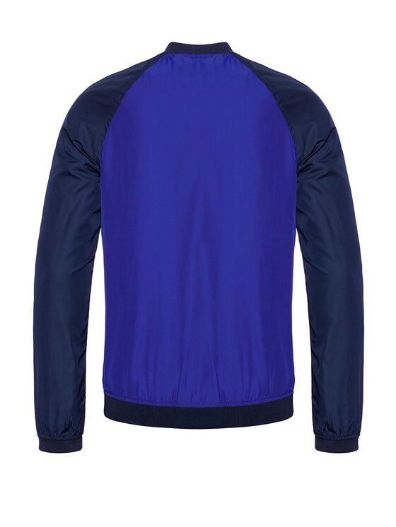 Wrangler Wrangler Kurtka przejściowa BOMBER Niebieski Slim Fit