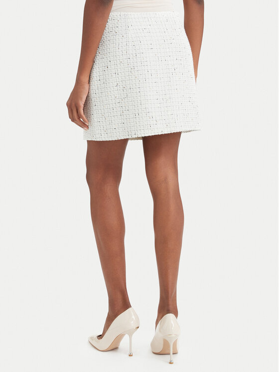 Nine West Nine West Мини пола 62SPUD1104 Бял Regular Fit