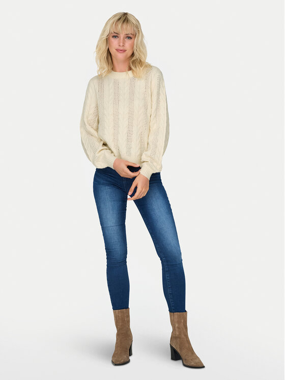 ONLY ONLY Megztinis Rubina 15317515 Smėlio Regular Fit