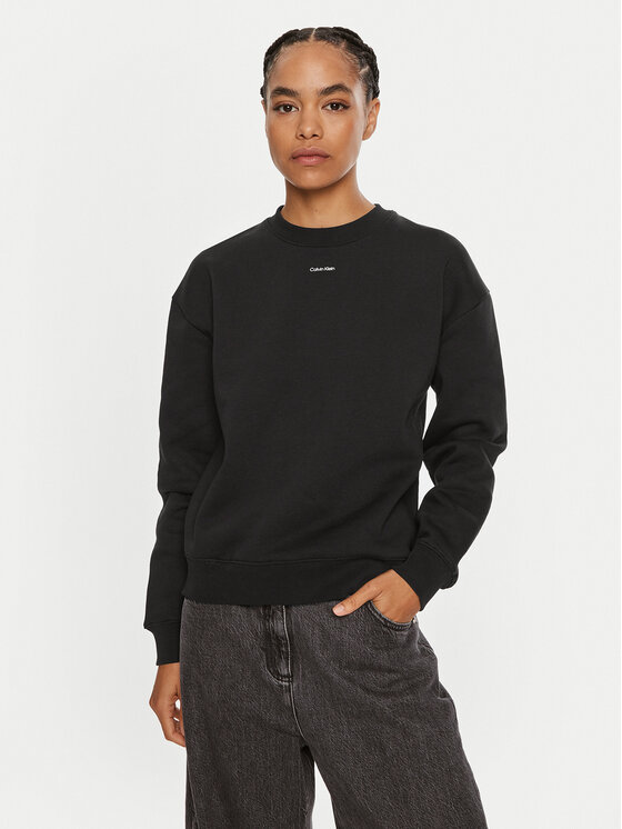 Calvin Klein Mikina Nano Logo K20K208329 Čierna Regular Fit