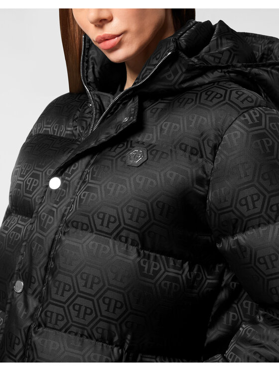 PHILIPP PLEIN PHILIPP PLEIN Vatovaná bunda 26393 Čierna