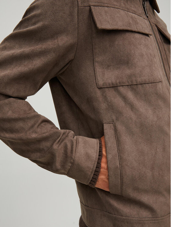 Jack&Jones Jack&Jones Geacă din imitație de piele Payton 12213082 Maro Regular Fit
