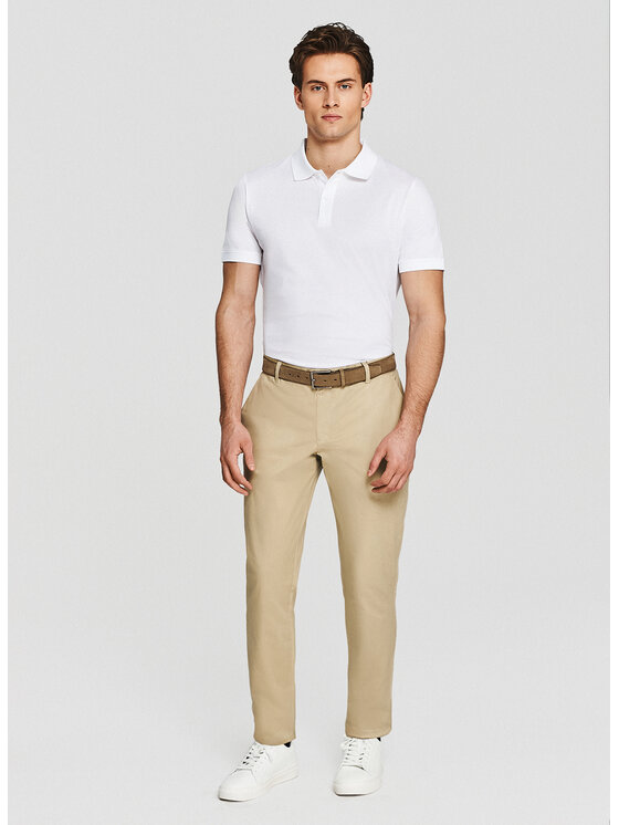 Pako Lorente Pako Lorente Polo P26SF-TX-012 Biały Classic Fit