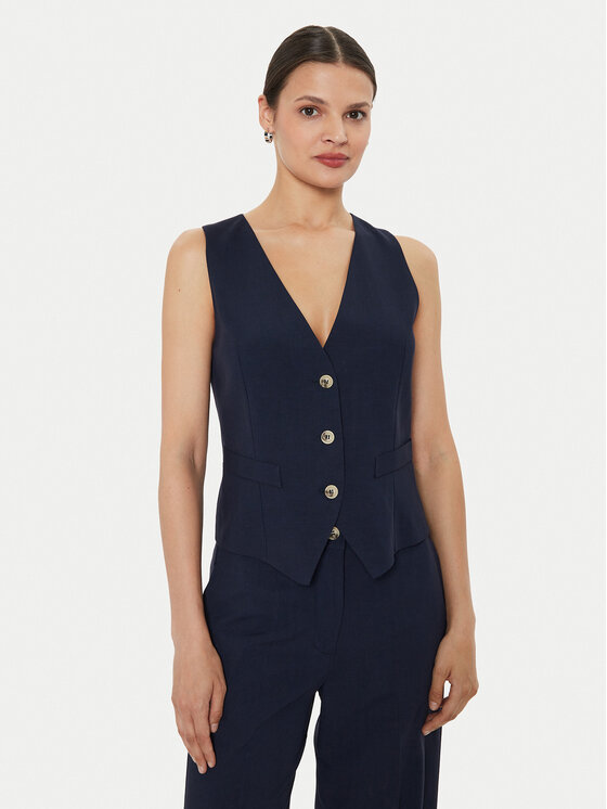 ViCOLO ViCOLO Mellény TB1569 Sötétkék Regular Fit