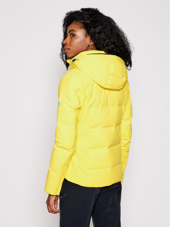 Descente Descente Giubbotto piumino Seraphina DWWQGK18 Giallo Athletic Fit