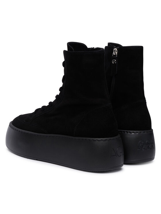 AGL AGL Šnurovacia obuv Vibe Lowboot D946512PJV Čierna