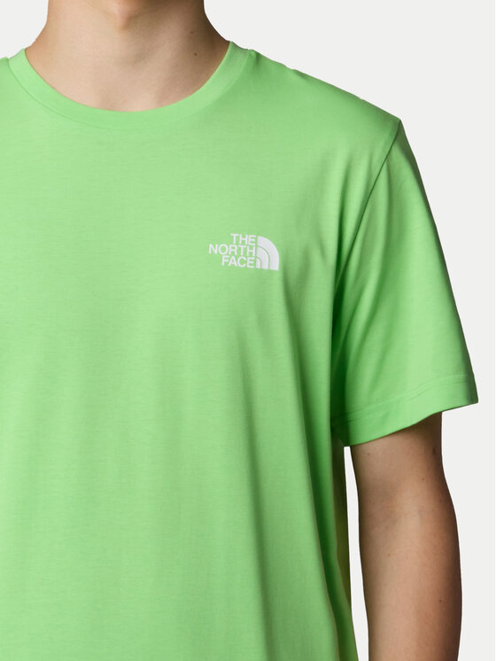 The North Face The North Face T-shirt SS Simple Dome NF0A87NG Zelena Regular Fit
