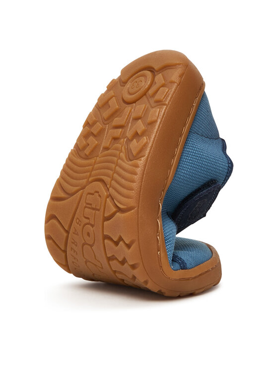 Froddo Froddo Kapcie Barefoot Canvas T-Bar G1700439-1 D Niebieski