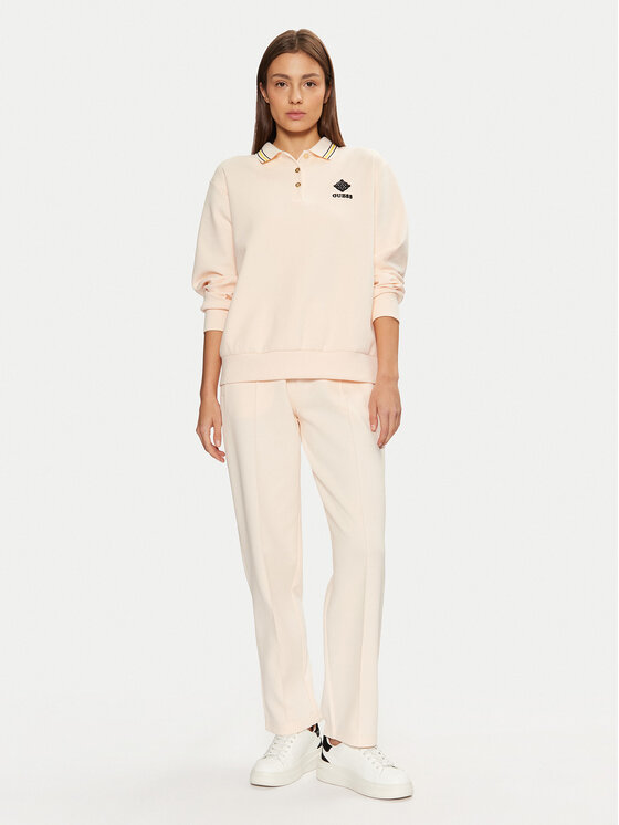 Guess Guess Hlače V5RB01 KCLD1 Écru Regular Fit
