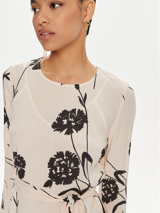 TWINSET TWINSET Ljetna haljina 241TP2604 Écru Straight Fit