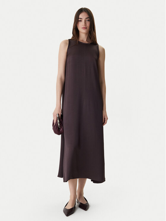 Marella Marella Φόρεμα καλοκαιρινό Uguale 2615221011 Καφέ Regular Fit