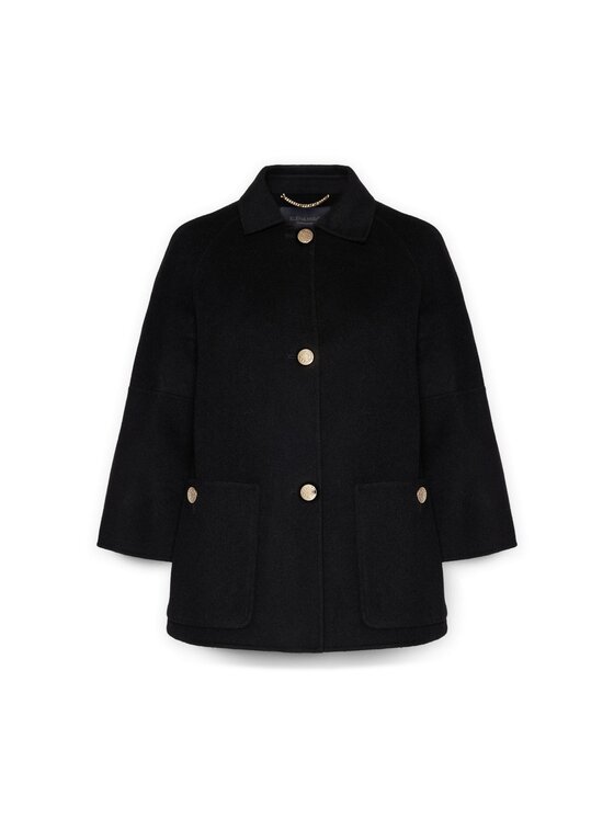 Elena Mirò Elena Mirò Cappotto 8038Z000011N033 Nero A-Line Fit