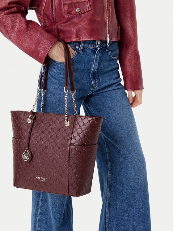 Nine West Nine West Ročna torba CEO-NEBRASKA-LDA8208A Bordo rdeča
