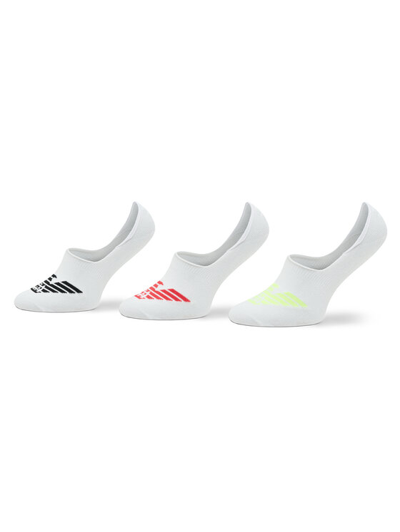Emporio Armani Emporio Armani Set di 3 paia di pedulini da uomo 306227 3R234 60210 Bianco