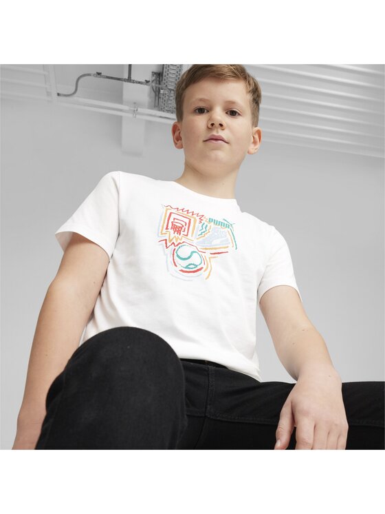 Puma Puma T-Shirt 680299 Biały Regular Fit