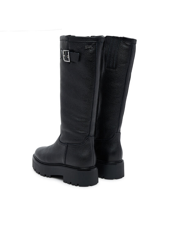 KARL LAGERFELD KARL LAGERFELD Kozaki Burly Biker KL43490W Czarny