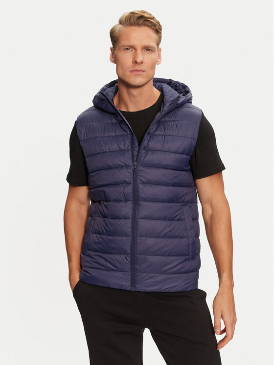 4F 4F Weste 4FWAW24TVJAM146 Dunkelblau Regular Fit
