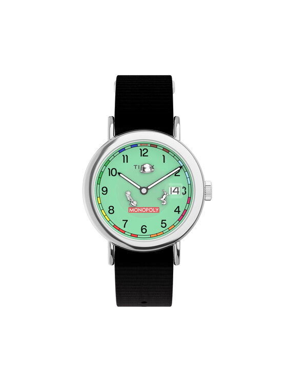 Timex Timex Ročna ura Timex x Monopoly Weekender TW2Y47000 Črna