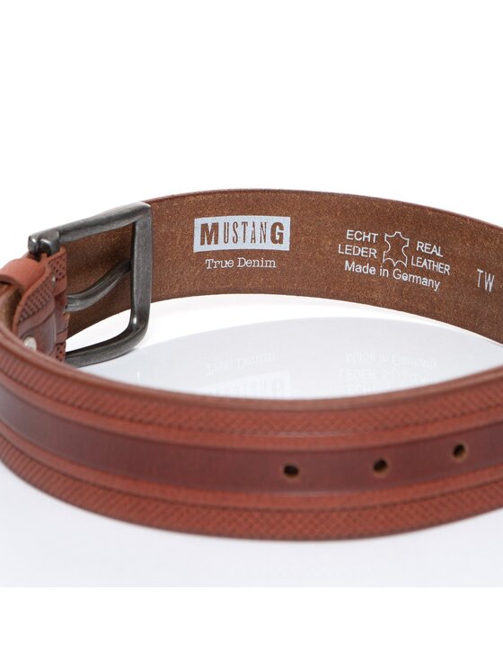 Mustang Mustang Pasek Męski BELT Brązowy