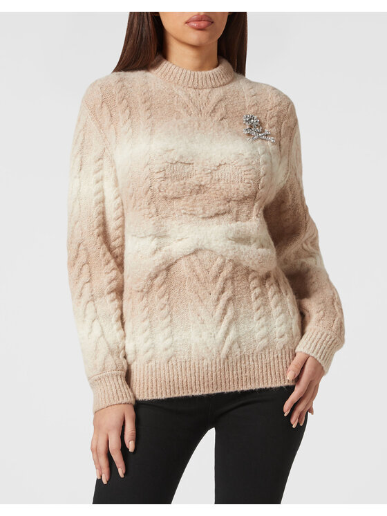PHILIPP PLEIN PHILIPP PLEIN Bluza 2901 Biały Regular Fit