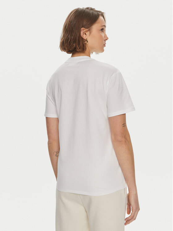 Calvin Klein Calvin Klein Tričko Coordinates K20K207005 Biela Regular Fit