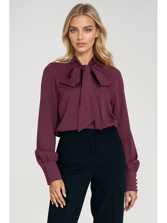 NIFE NIFE Halenka B204 Fialová Regular Fit