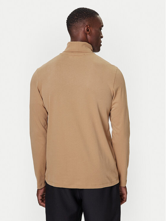 KARL LAGERFELD KARL LAGERFELD Bluză cu gât 755023 554226 Bej Regular Fit