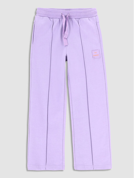 Coccodrillo Coccodrillo Kalhoty z materiálu WC3120101RPK Fialová Regular Fit