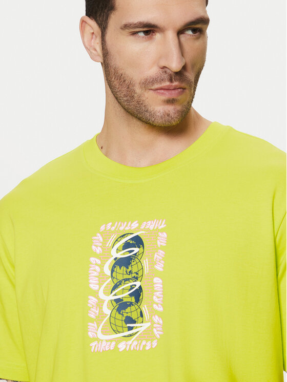 adidas adidas T-krekls Trefoil Series JD0675 Zaļš Regular Fit
