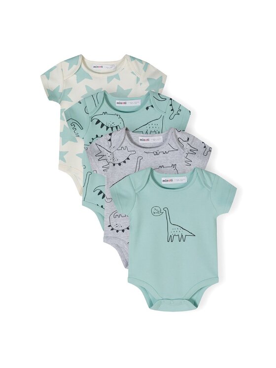 MINOTI MINOTI Body 24babypack10 Zielony Regular Fit